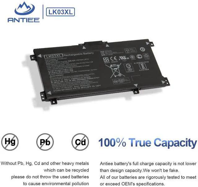 Alt view image 4 of 5 - LK03XL L09281-855 916814-855 Battery for HP Envy X360 15m-cn0xxx cn1xxx cn0011dx cn0012dx bp0xx bp1xx bq0xx bq1xx bq021dx cp0xxx cp0011dx 17m-ae0xx ae1xx ae111dx bw0xxx bw0013dx ce0xxx ce1xxx ce1013dx