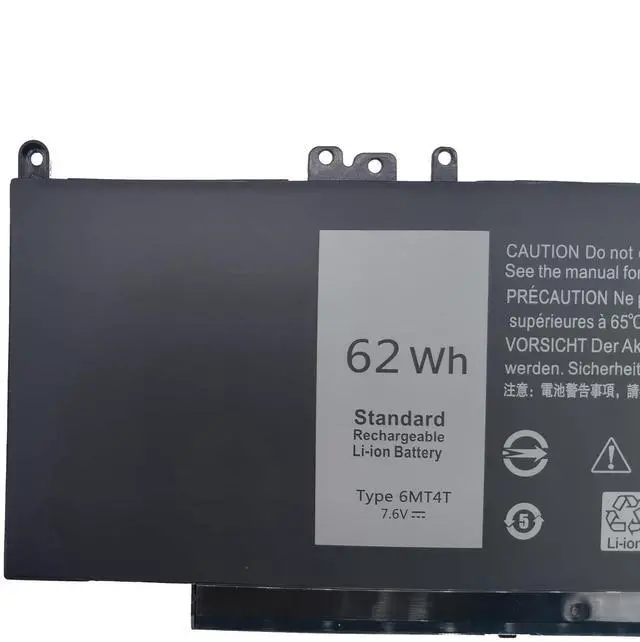 Alt view image 2 of 5 - YXKC Batterymarket New 6MT4T Laptop Battery Compatible with Dell Latitude E5470 E5570 Precision 3510 0HK6DV 079VRK TXF9M 0TXF9M - 7.6V 62Wh