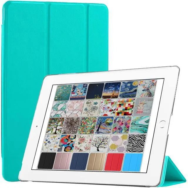 Main image of DuraSafe Cases for iPad PRO 12.9 Inch 2015 1st Generation [ Pro 12.9 1 ] Slim Lightweight Protective Frosted PC Dual Angle Stand Front & Back Cover - Aqua