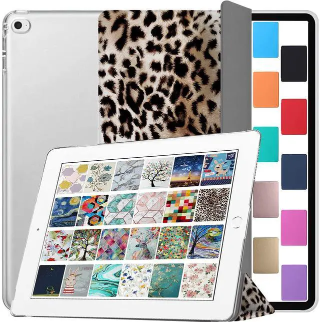 Main image of DuraSafe Cases for iPad PRO 1st Gen 2015 12.9 Inch [ 1 Gen ] ML0H2LL/A ML0G2LL/A ML0N2LL/A ML0Q2LL/A ML0R2LL/A ML0V2LL/A Printed iPad Cover with Translucent Frosted Hard Back - Leopard