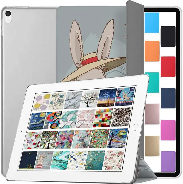 Main image of DuraSafe Cases for iPad Pro 12.9 2 Gen Transparent Back Case A1670 MQDC2LL/A MQDD2LL/A MQDA2LL/A A1671 MP6H2LL/A MP6J2LL/A MP6G2LL/A MPL02LL/A MPL12LL/A A1821 MQEF2LL/A MQED2LL/A - Bunny Hat