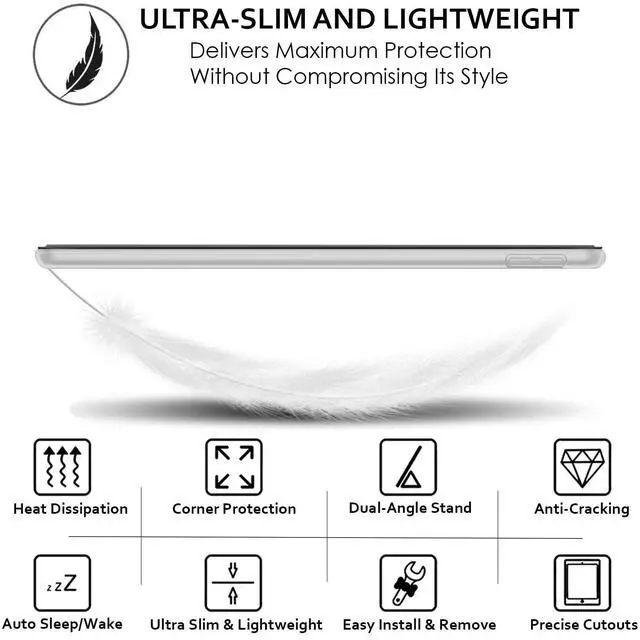 Alt view image 5 of 5 - DuraSafe Cases for iPad 9th Gen 10.2" 2021 Auto Sleep Wake Case A2602 A2604 A2603 A2605 MK2K3LL/A MK2L3LL/A MK2N3LL/A MK2P3LL/A MK663LL/A MK6A3LL/A MK693LL/AMK2K3VC/A MK2L3VC/A MK2N3VC/A Black