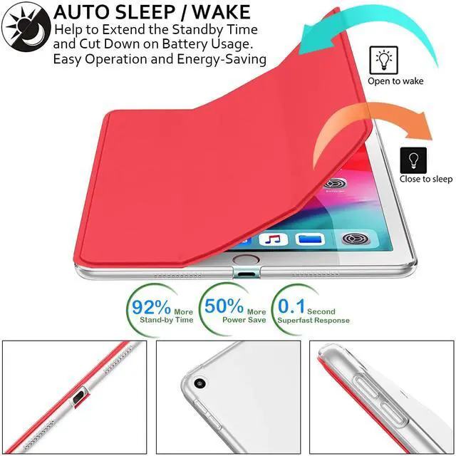 Alt view image 3 of 5 - DuraSafe Cases for Old Model iPad 4th Gen 9.7" 2012 Case A1458 A1459 A1460 MD510LL/A MD513LL/A MD514LL/A MD511LL/A ME392LL/A ME393LL/A MD522LL/A MD525LL/A ME195LL/A ME198LL/A MD516LL/A MD519LL/A Red