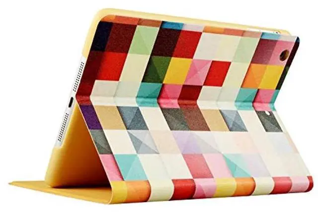 Alt view image 4 of 5 - DuraSafe Cases for iPad Pro 11 2nd Gen Printed Folio Case A2228 MY232LL/A MY252LL/A A2068 A2230 MXDC2LL/A MXDE2LL/A MXDD2LL/A MXDF2LL/A A2231 MY332LL/A MY342LL/A MXEW2LL/A MXEY2LL/A - Color Grid