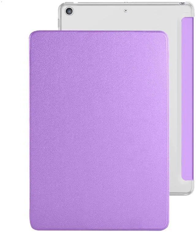 Main image of DuraSafe Cases for iPad Air 4 2020, 5 2022, 6 2024 - Trifold PC Lightweight Smart PU Leather Hard Cover - Purple