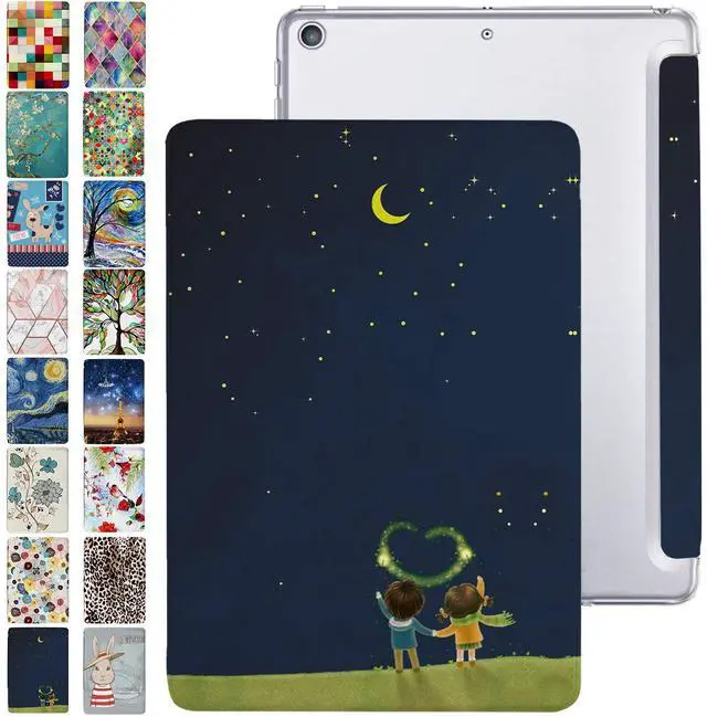 Main image of DuraSafe Cases for iPad Air 3 2019 PRO 10.5 Inch 2017 Air 3rd Gen A1701 A2152 A2123 MQF12LL/A MQEY2LL/A MQF22LL/A MQF02LL/A Trifold Printed PC Lightweight Protective Clear Back Cover - Night Sky