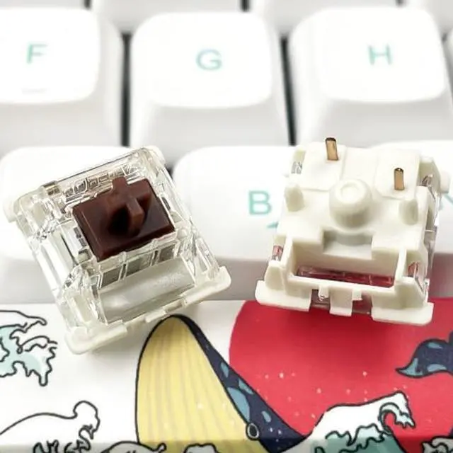 Alt view image 5 of 5 - DRAOZA Gateron G Brown Pro 3.0 Switches,5-Pin Pre Lubed RGB SMD Tactile Switches for MX Gaming Mechanical Keyboard (G PRO 3.0,Brown,72PCS)