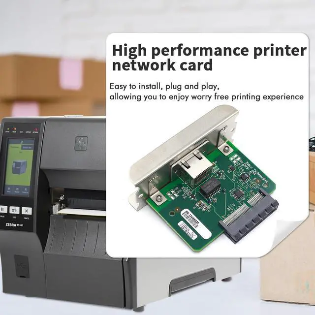 Alt view image 2 of 5 - P1058930-074 Wired Internal Card for Zebra ZT411 ZT421 Thermal Printer Printserver (Ethernet Port) 203dpi 300dpi 600dpi