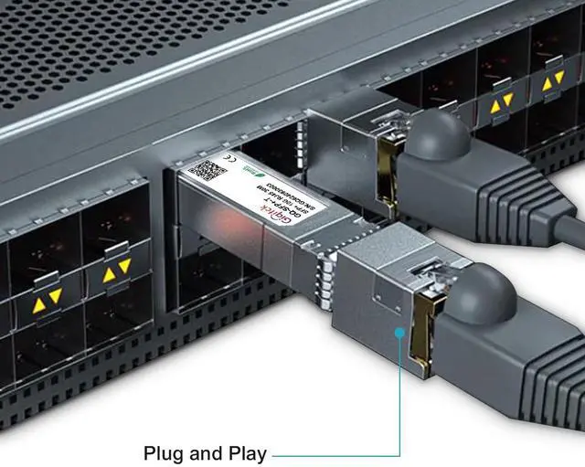 Alt view image 3 of 5 - SFP+ to RJ45 10GBase-T Module, 1.25G/2.5G/5G/10G Copper SFP to Ethernet Networking Transceiver for Cisco SFP-10G-T-S, Ubiquiti UniFi UF-RJ45-10G, Meraki, Supermicro and More, up to 30m,2pcs