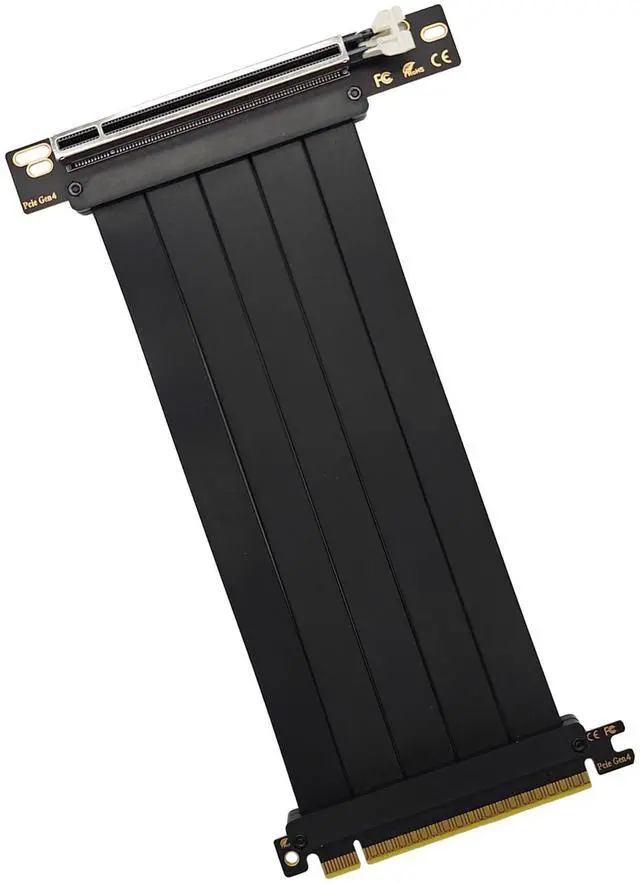 Main image of Glorto PCIe 4.0 Riser Cable, x16 High Speed Graphics Card Extension Port Adapter, Flexible GPU Riser Cable Compatible with RTX 4090/4080/3090 and RX 7900/7800, 270 Degree 20cm