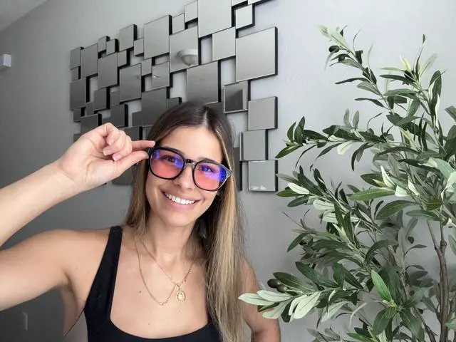 Alt view image 4 of 5 - GLEASANNA 99.9% Blue Light Glasses for Woman Sleep Computer Gaming Glasses - Anti Eyestrain and UV400 Glare Protection