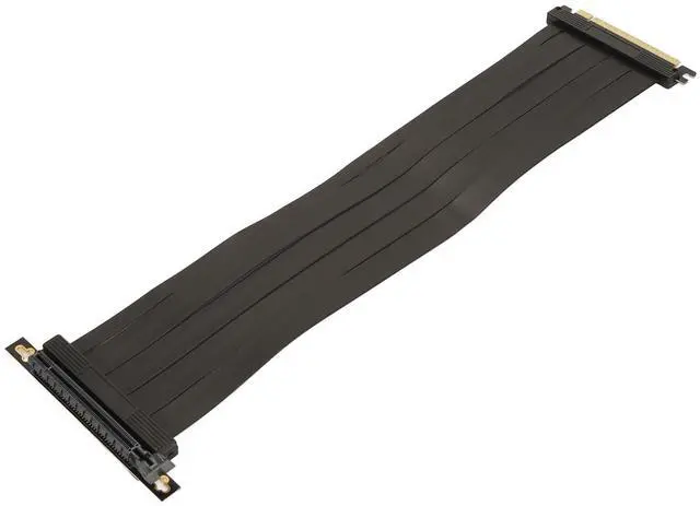 Alt view image 2 of 5 - PCIE 4.0 X16 Extension Cable 400mm, Flexible, 90deg Connector, Compatible with RTX3090 RTX3080ti RTX3080 RTX3070ti RTX3060ti RTX3060 RX6900XT