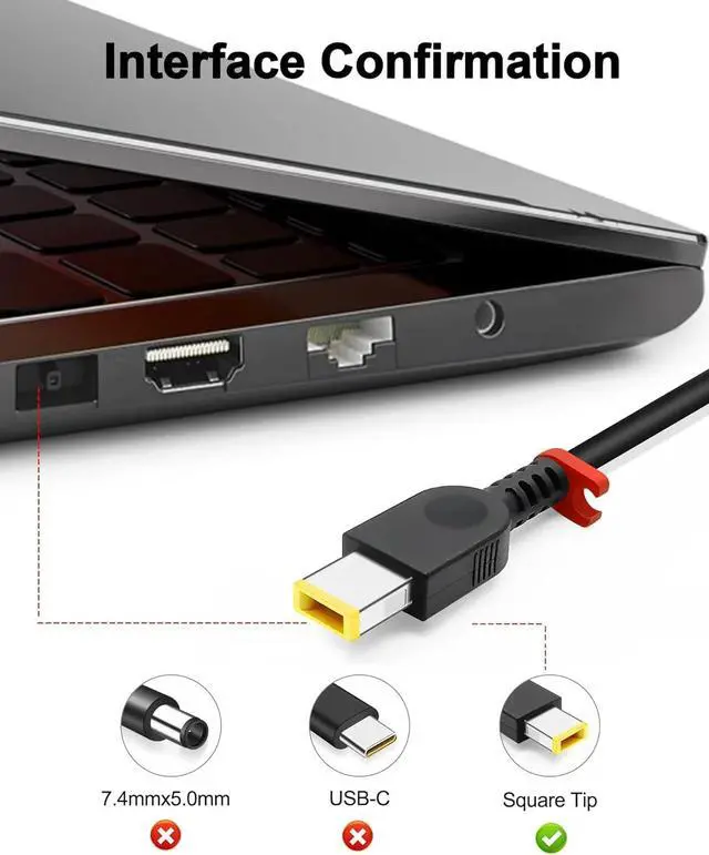 Alt view image 3 of 5 - 230W New Legion 5 Charger for Lenovo Legion 5 7 5P C7 S7 Y540 Y545 Y740 Y730 Y900 Y910 Y920 Y7000 R7000, ThinkPad P50 P52 P70 ADL230NDC3A 4X20E75111 GX20L29347 Laptop Power Adapter