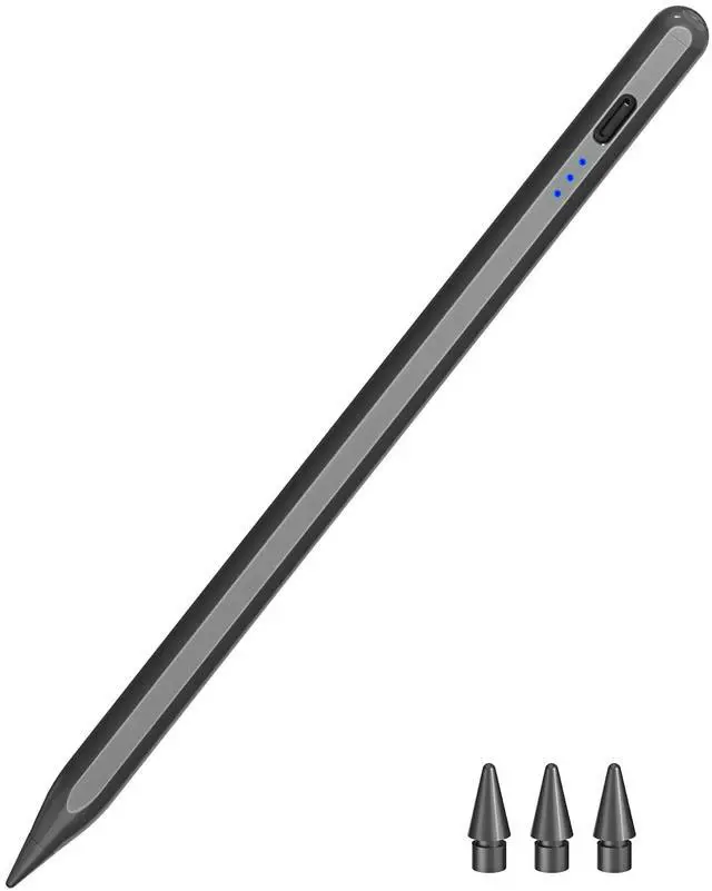 Main image of Pen for iPad 2018-2025, HATOKU 15 Mins Fast Charging Pencil 1st Gen with Tilt & Palm Rejection Compatible with iPad Air 3/4/5/M2/M3, iPad mini 5/6, iPad 6/7/8/9/10/11, iPad Pro 11"/12.9"/M4 (Black)