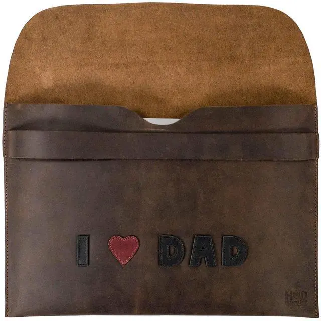 Alt view image 4 of 5 - Hide & Drink, Rustic Case Compatible with MacBook Air/Pro 13 Inch with M1 Chip, Handmade from Full Grain Leather (Bourbon Brown/Father's Day)