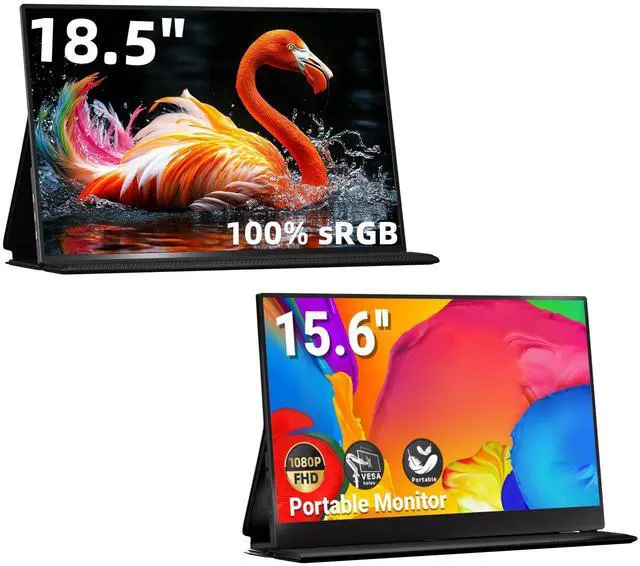 Main image of Ingnok 15.6" & 18.5" Portable Monitor FHD 1080P IPS Screen, USB C HDMI Port for Laptop Mac PC