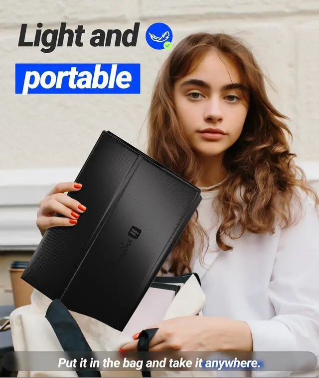 Alt view image 3 of 5 - Ingnok 15.6" & 18.5" Portable Monitor FHD 1080P IPS Screen, USB C HDMI Port for Laptop Mac PC