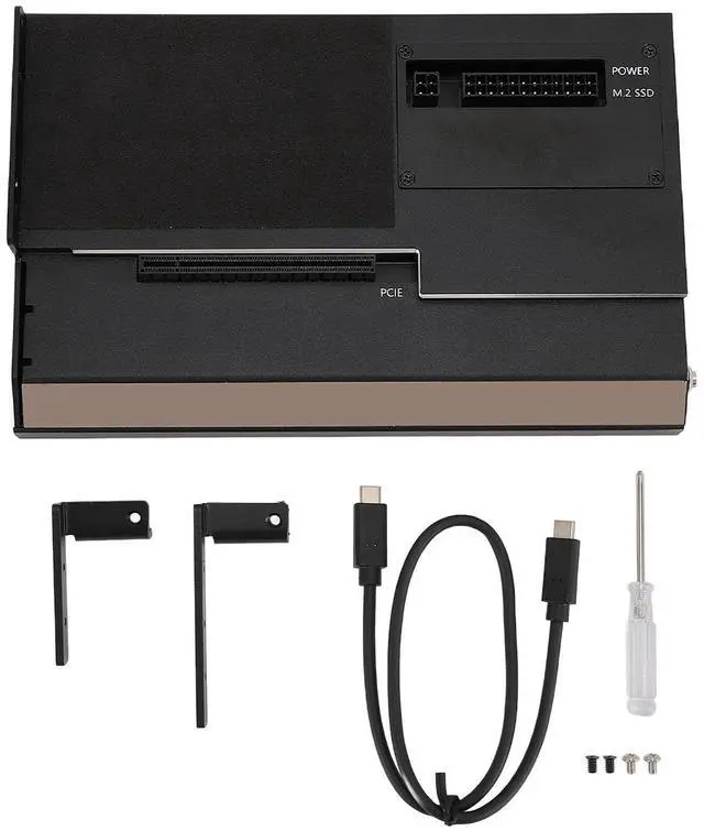 Main image of External GPU Dock, USB4.0 40Gbps GPU Enclosure with TB3, M.2 NVMe Interface, Aluminum Alloy, PD 60W, RJ45, PCIe x16 Support