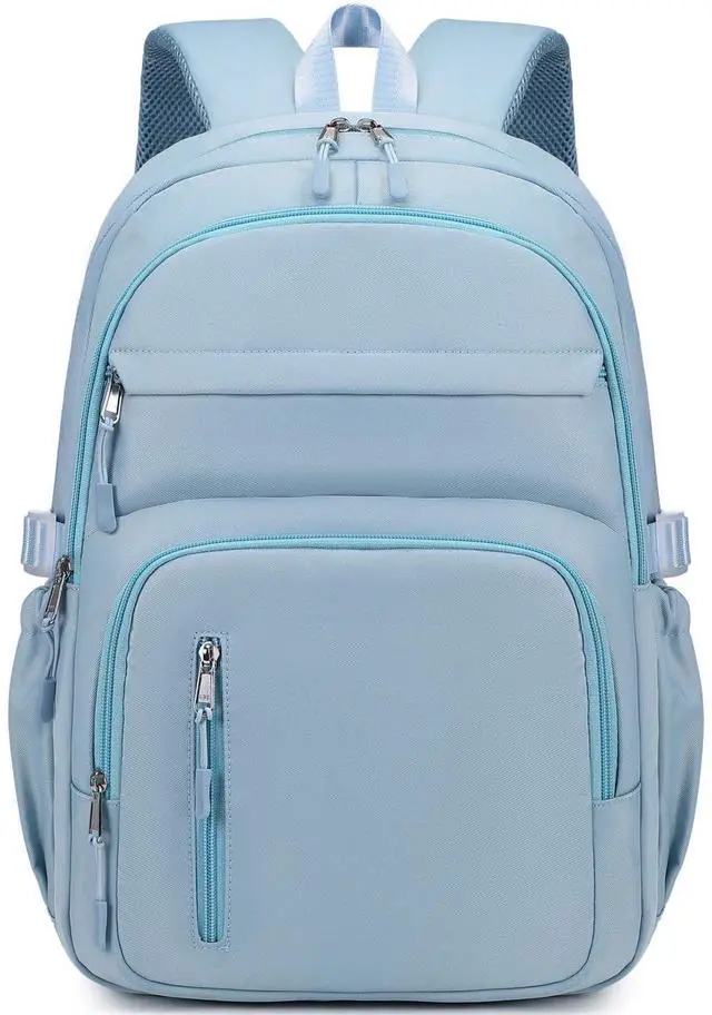 Main image of JIANYA Big Student Laptop Backpack Middle School Teen Girls Bookbag, Blue