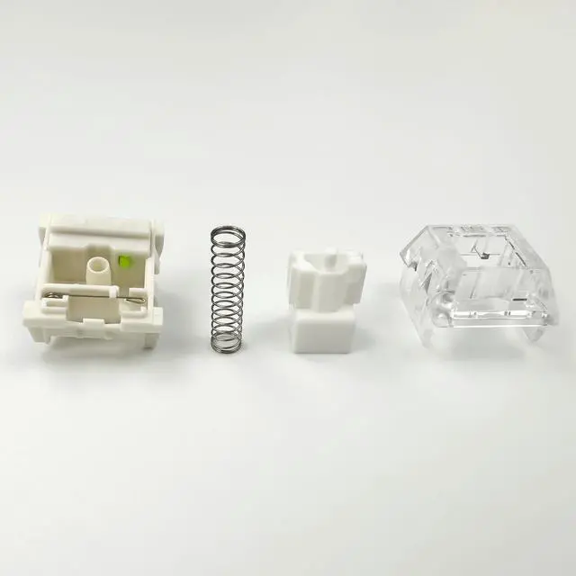 Alt view image 3 of 5 - Zjmehty Kailh Box White Mechanical Keyboard Switches,3-Pin 45gf Clicky/Speed Typing/Gaming/Waterproof Switches(90Pcs,Kailh Box White)