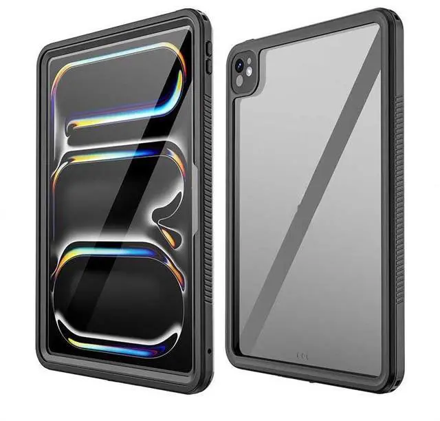 Main image of for iPad Pro 11 Inch Case 2024 M4 5th Generation IP68 Waterproof Clear Rugged with Lanyard Screen Protection Armor Full-Body Cover Dustproof Underwater Diving for iPad Pro 2024 11 Inch