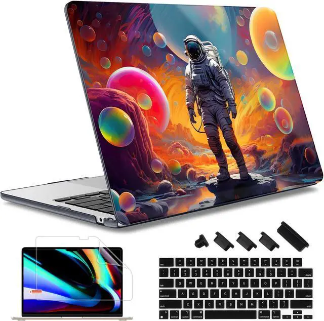 Main image of May Chen for M4 MacBook Air 13.6 Inch Case 2025 2024 2023 2022 Release Models: A3240 A3113 M3 A2681 M2, Plastic Hard Shell Case for MacBook Air 13.6" with Retina Display Fits Touch ID, Astronaut S929