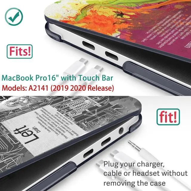 Alt view image 2 of 5 - May Chen for MacBook Pro 16 Inch Case 2020 2019 Release Model A2141, Plastic Hard Shell Case Cover for MacBook Pro 16 with Touch Bar & Touch ID Keyboard Cover - Brain
