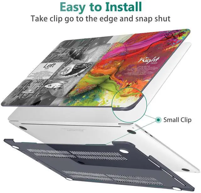 Alt view image 4 of 5 - May Chen for MacBook Pro 16 Inch Case 2020 2019 Release Model A2141, Plastic Hard Shell Case Cover for MacBook Pro 16 with Touch Bar & Touch ID Keyboard Cover - Brain