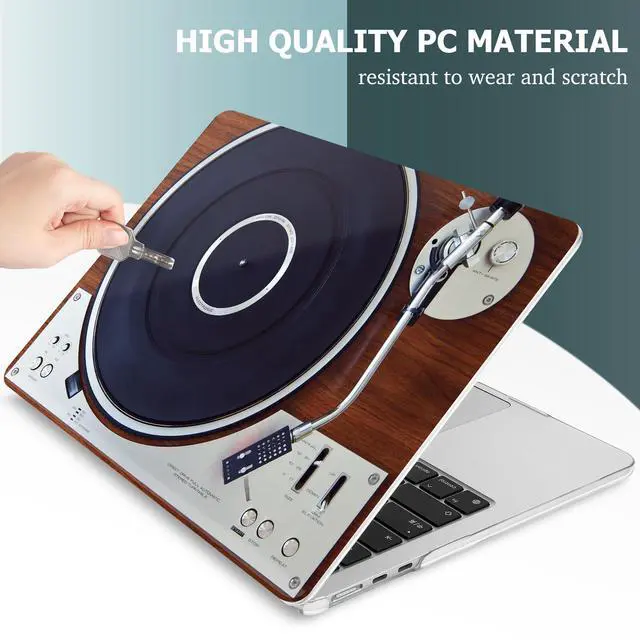 Alt view image 4 of 5 - May Chen for MacBook Air 13.6 Inch Case 2025 2024 2023 2022 Release Models: A3240 M4 A3113 M3 A2681 M2, Plastic Hard Shell Case for MacBook Air 13.6" with Retina Display, Retro Music Machine