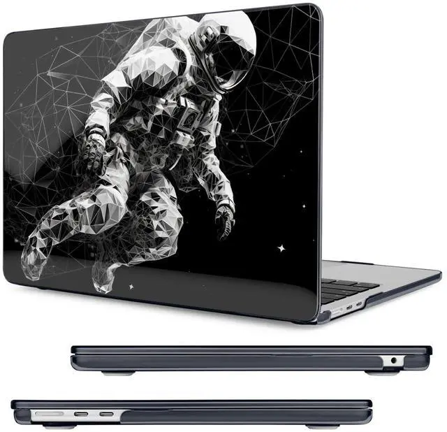 Alt view image 5 of 5 - MecBevia Compatible with MacBook Air 13.6 inch Case, M4 A3240/M3 A3113/M2 A2681 (Released 2025 to 2022), Hard Shell, Keyboard Cover, Screen Protector, Webcam Cover & Type-C Adapter, Astronaut