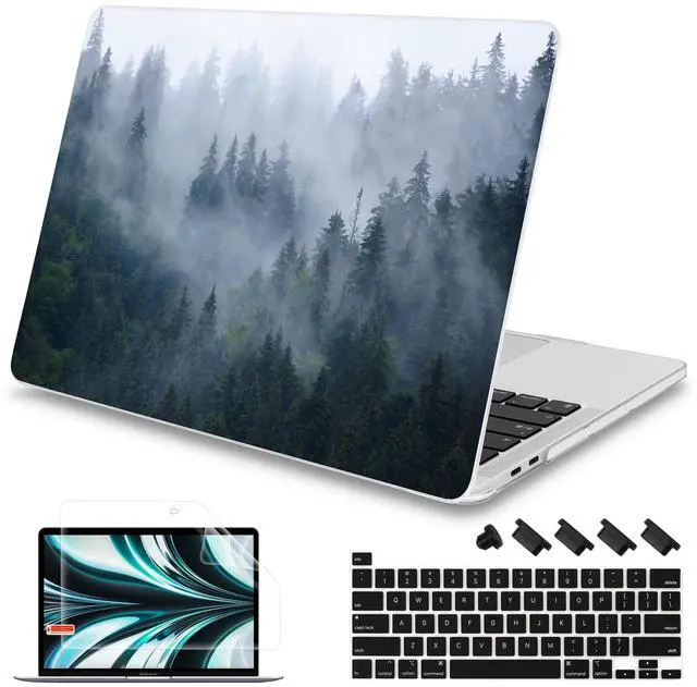 Main image of Mektron for MacBook Pro 16 inch Case A2141 Release 2019 2020, Soft-Touch Plastic Hard Case Cover 16-inch Pro Retina Display with Touch Bar fits Touch ID, Fir Forest