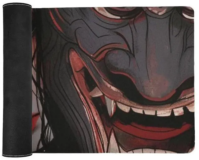 Alt view image 3 of 5 - QEOPGNE Large Mouse Pad Gaming Mousepad Japanese Fantasy Female Samurai Anime Girl Desk Mat for Keyboard and Mouse Mat Non-Slip Rubber Desk Pad 40x90cm