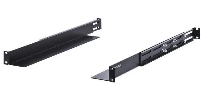 Main image of RackPath 1U 4-Post Server Rack Rail, 20.2-32 Inch Adjustable Depth - 110lbs Capacity