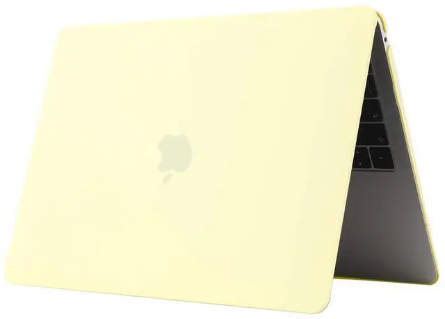 Alt view image 5 of 5 - Se7enline compatible with MacBook Pro 15 Case Matte Plastic Hard Cover 2016-2019 for Mac Pro 15 inch A1707/A1990 with Touch Bar Touch ID&Sleeve&Keyboard Cover&Screen Protector&Dust Plug, Mellow Yellow