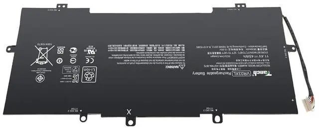 Alt view image 2 of 5 - Tanch VR03XL Laptop Battery VR03045 816497-1C1 816243-005 816238-850 TPN-C120 Replacement for HP Envy 13-d001ns 13-d117tu 11,4V 3950mAh 45Wh