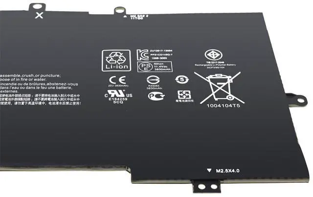 Alt view image 5 of 5 - Tanch VR03XL Laptop Battery VR03045 816497-1C1 816243-005 816238-850 TPN-C120 Replacement for HP Envy 13-d001ns 13-d117tu 11,4V 3950mAh 45Wh