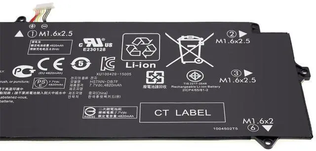 Alt view image 5 of 5 - Laptop Battery Replacement for HP Tablet Elite X2 1012 G1 812205-001 812148-855 MG04XL MC04XL MG04 812060-2B1 812060-2C1 HSTNN-DB7F 7.7V 4820mAh 40Wh