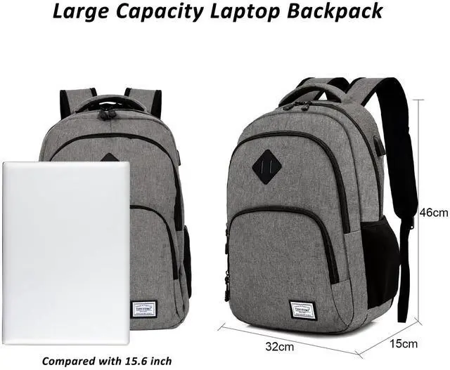 Alt view image 2 of 5 - TANTOMI Travel Laptop Backpack, Carry On Backpack for Men Women Laptop Computer Work School Bag USB Port