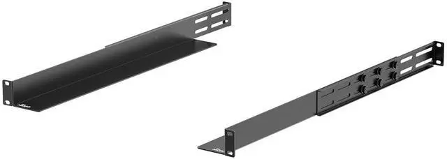 Main image of Tecmojo 1U Universal Rack Mount Rails,4-Post Server Rack Shelf Rail with 20.9"-32" Adjustable Depth Fit for Non-Rack Mountable Server/Networking/AV/IT Equipment