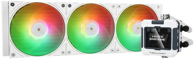 Main image of Thermalright FW 360 White ARGB CPU Water Cooler with 3 PWM Fans, 2000RPM, IPS LCD Screen, 320 * 240 Resolution, AIO Cooler for AMD: AM4/AM5, Intel LGA1700