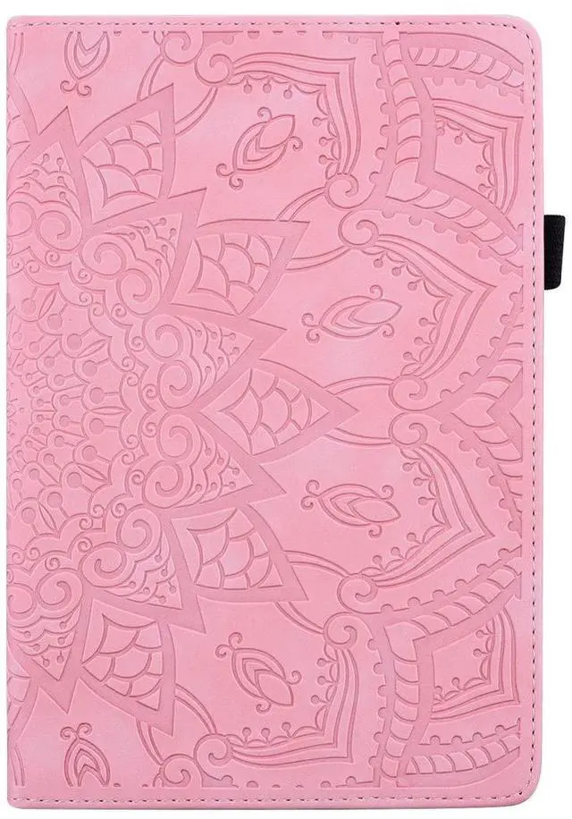 Main image of TIPOYOROO Case for Samsung Galaxy Tab S10 Plus 2024 (X820/SM-X826B)/S9 Plus (X810/X816) /S9 FE+(X610/X616) 12.4 Inch 2023 PU Leather Folio Cover Multi-Angle Viewing Auto Sleep/Wake Function- Pink
