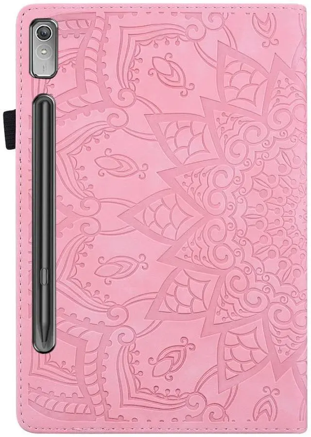 Alt view image 2 of 5 - TIPOYOROO Case for Samsung Galaxy Tab S10 Plus 2024 (X820/SM-X826B)/S9 Plus (X810/X816) /S9 FE+(X610/X616) 12.4 Inch 2023 PU Leather Folio Cover Multi-Angle Viewing Auto Sleep/Wake Function- Pink