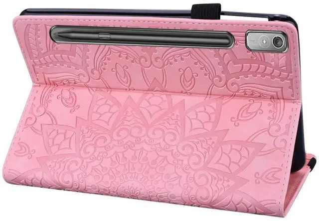 Alt view image 5 of 5 - TIPOYOROO Case for Samsung Galaxy Tab S10 Plus 2024 (X820/SM-X826B)/S9 Plus (X810/X816) /S9 FE+(X610/X616) 12.4 Inch 2023 PU Leather Folio Cover Multi-Angle Viewing Auto Sleep/Wake Function- Pink