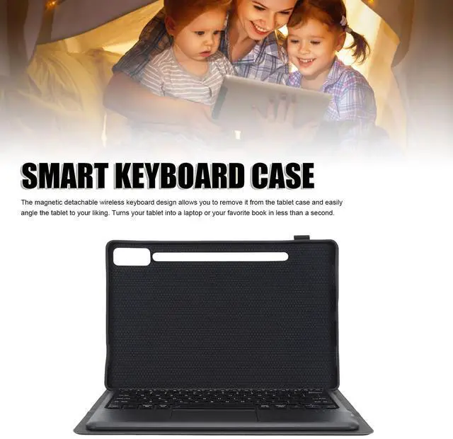 Alt view image 2 of 5 - VELATEMOR Keyboard Case for Tab P12 12.7inch Detachable Keyboard Keyboard Protective Cover Case for TB370FU TB371FC (Black)