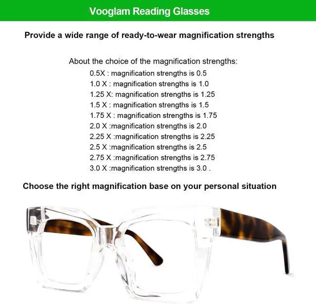 Alt view image 5 of 5 - VOOGLAM Stylish Square Blue Light Reading Glasses For Women Men Anti Eyestrain Dry Eyes Readers Pacheco 0.5 Reading Glasses