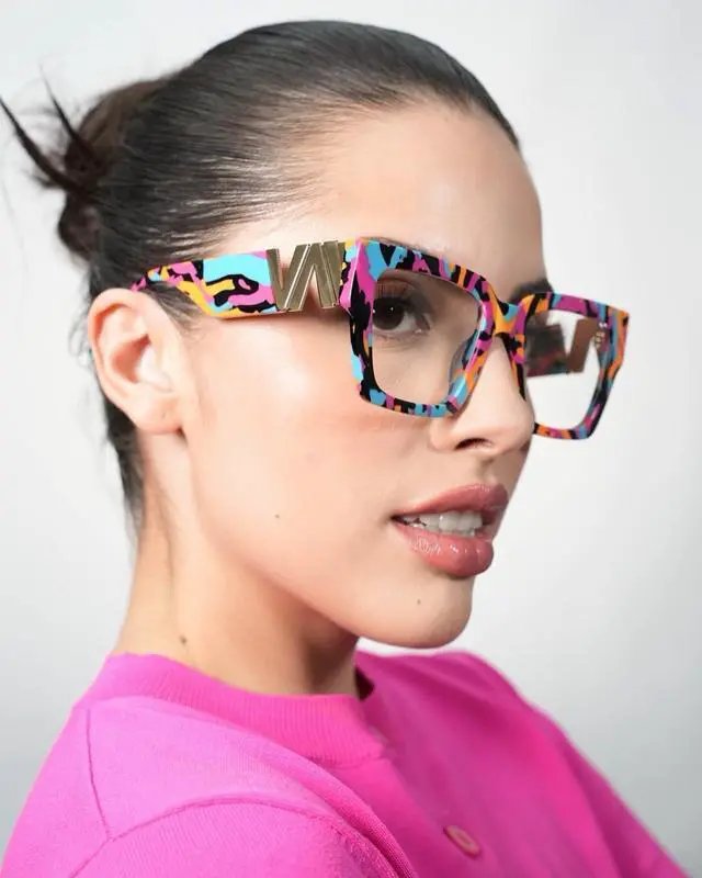 Alt view image 3 of 5 - VOOGLAM Square Blue Light Glasses for Women Anti Eyestrain Dry Eyes Computer Phone TV Eyewear Multicolor Felician GJGX417036-03