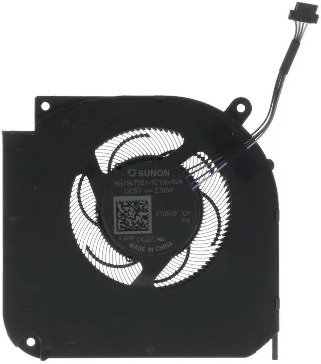 Main image of Replacement CPU Cooling Fan for TongFang THER7GK5M6-1411 GK5MP6O Maingear Vector Pro MG-VCP17 EG75070S1-1C100-S9A