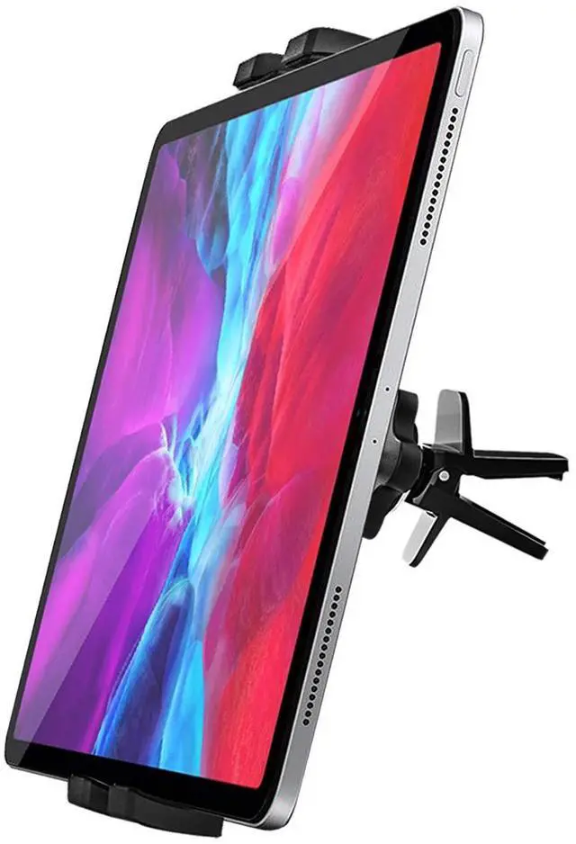 Main image of Air Vent Car Tablet Mount, AC Vent Tablet Holder for Car, Universal Tablet Clamp Vent Clip, Compatible with iPad Pro/Air/Mini, iPhone, Samsung Galaxy Tabs, Switch, More 4.7-13" Cell Phones and Tablets
