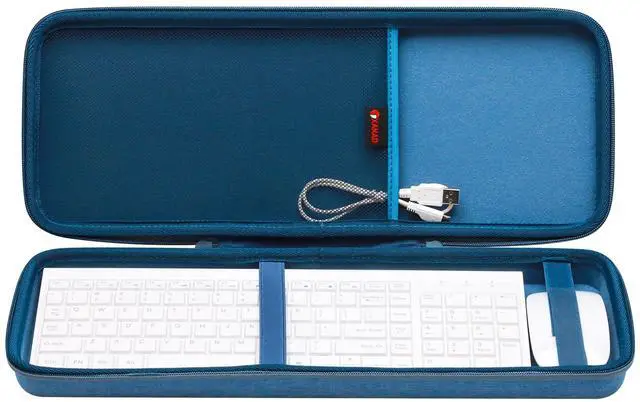 Main image of XANAD Hard Case Compatible with TopMate Wireless Keyboard and Mouse Ultra Slim Combo(Blue)-Inside: 17.1"x6.1"x1.3"