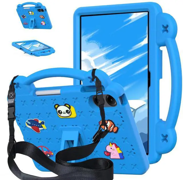Main image of YRH for Onn 12.1 Tablet Pro Case 2024 (Model 100146663), Kids EVA Cover with Strap Stand Handle for Walmart Surf Onn Tablet Case 12.1 inch, Blue